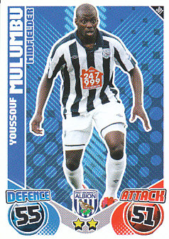 Youssouf Mulumbu West Bromwich Albion 2010/11 Topps Match Attax #301